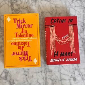 Hardcover Versions of Bestsellers Crying in H Mart & Trick Mirror